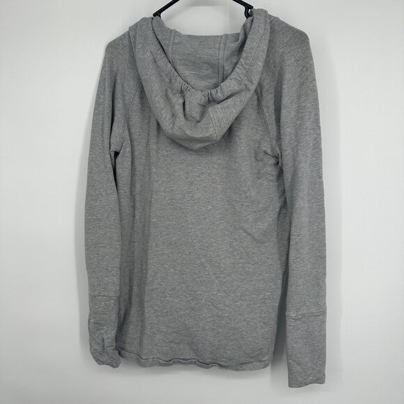 Athleta Women's Gray Hooded Sweatshirt Thumb Holes Size Small - Picture 4 of 4